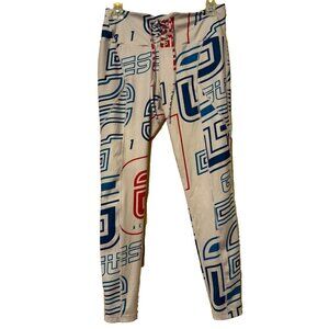 GUESS leggings pants running activewear size large logo print Athleisure Stretch